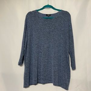 Dolman Sleeve Marled Knit Top